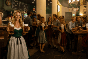 Oktoberfest-tunnelmaa Rymy-Eetussa – olutta, baijerilaistunnelmaa ja juhlivaa väkeä. Paras Oktoberfest joka vuosi!